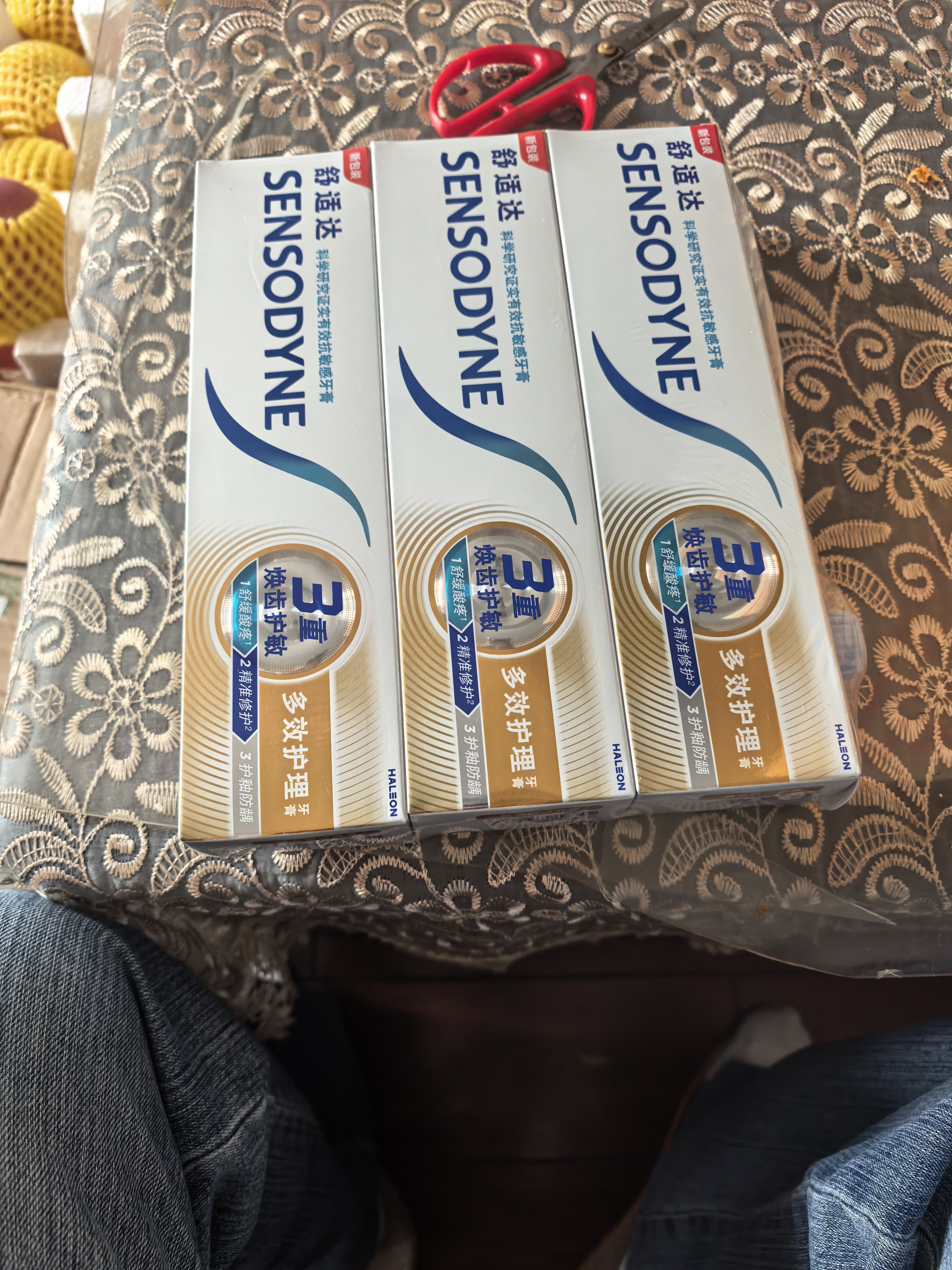 舒适达多效护理抗敏修护成人牙膏套装540g含氟防蛀京东自营 新老随机发 实拍图