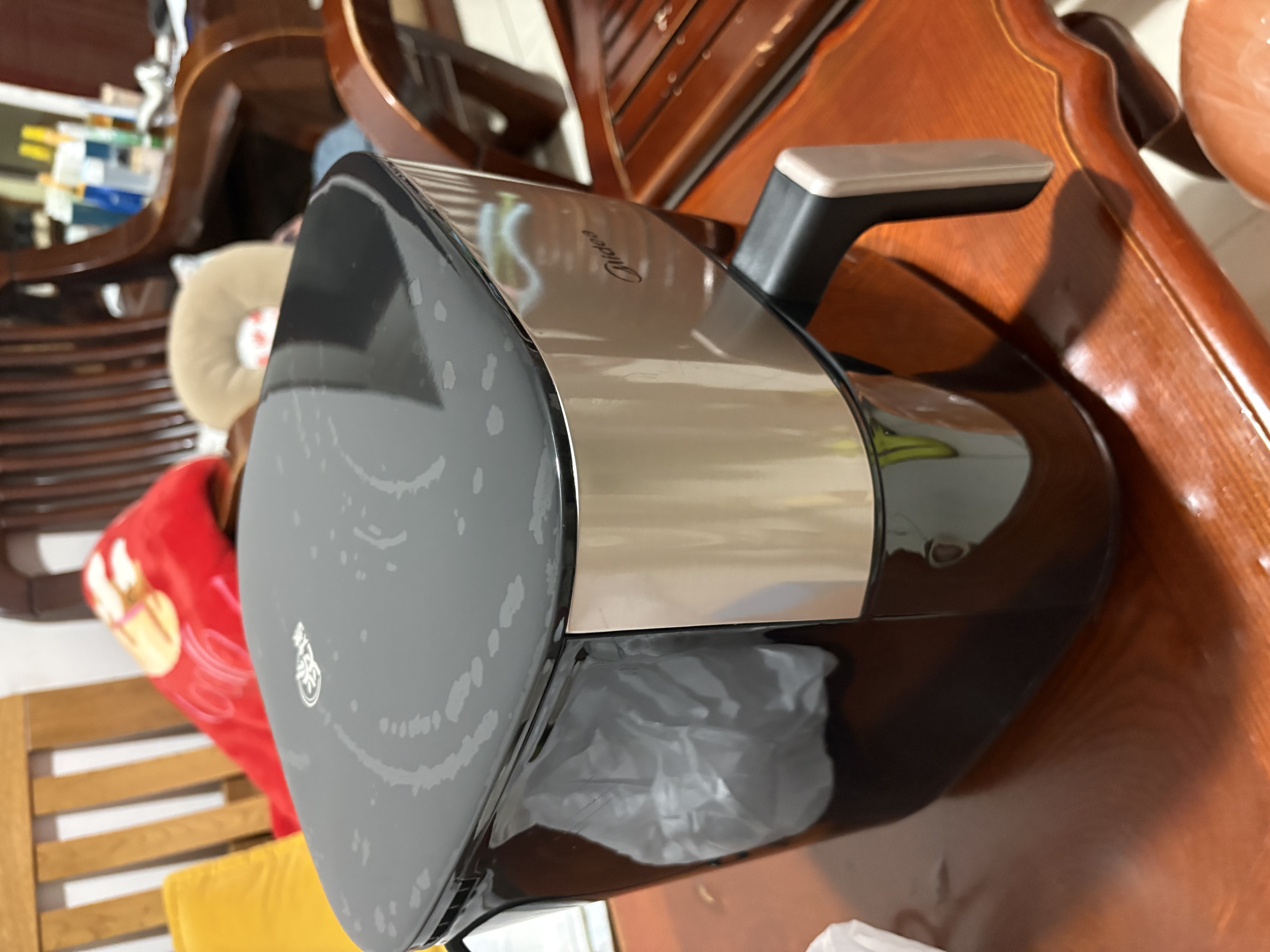 美的（Midea）空气炸锅可视实用烘焙大容量 家用多功能烘焙蒸烤一体机 上下双热源金属内腔智能免翻面KZC6054 实拍图