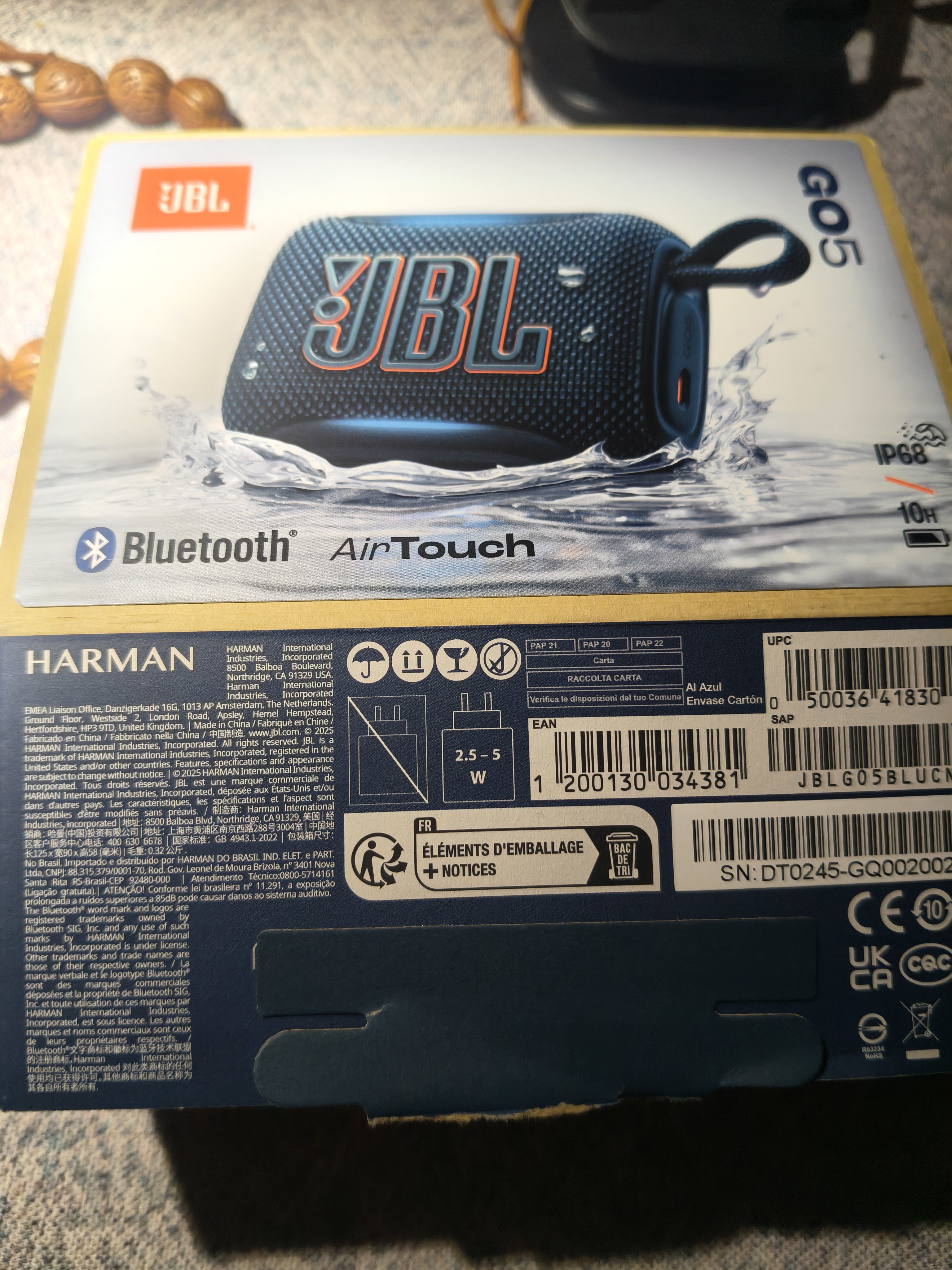 JBL GO5 音乐金砖五代 蓝牙音箱 户外便携音箱 氛围灯音箱 GO4升级款音响 礼物小音箱 景泰蓝 实拍图