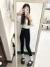 笙格儿 保暖裤秋裤女德绒双面加绒秋冬线裤可外穿无痕高腰显瘦打底裤女 黑色 L(105-130斤） 实拍图