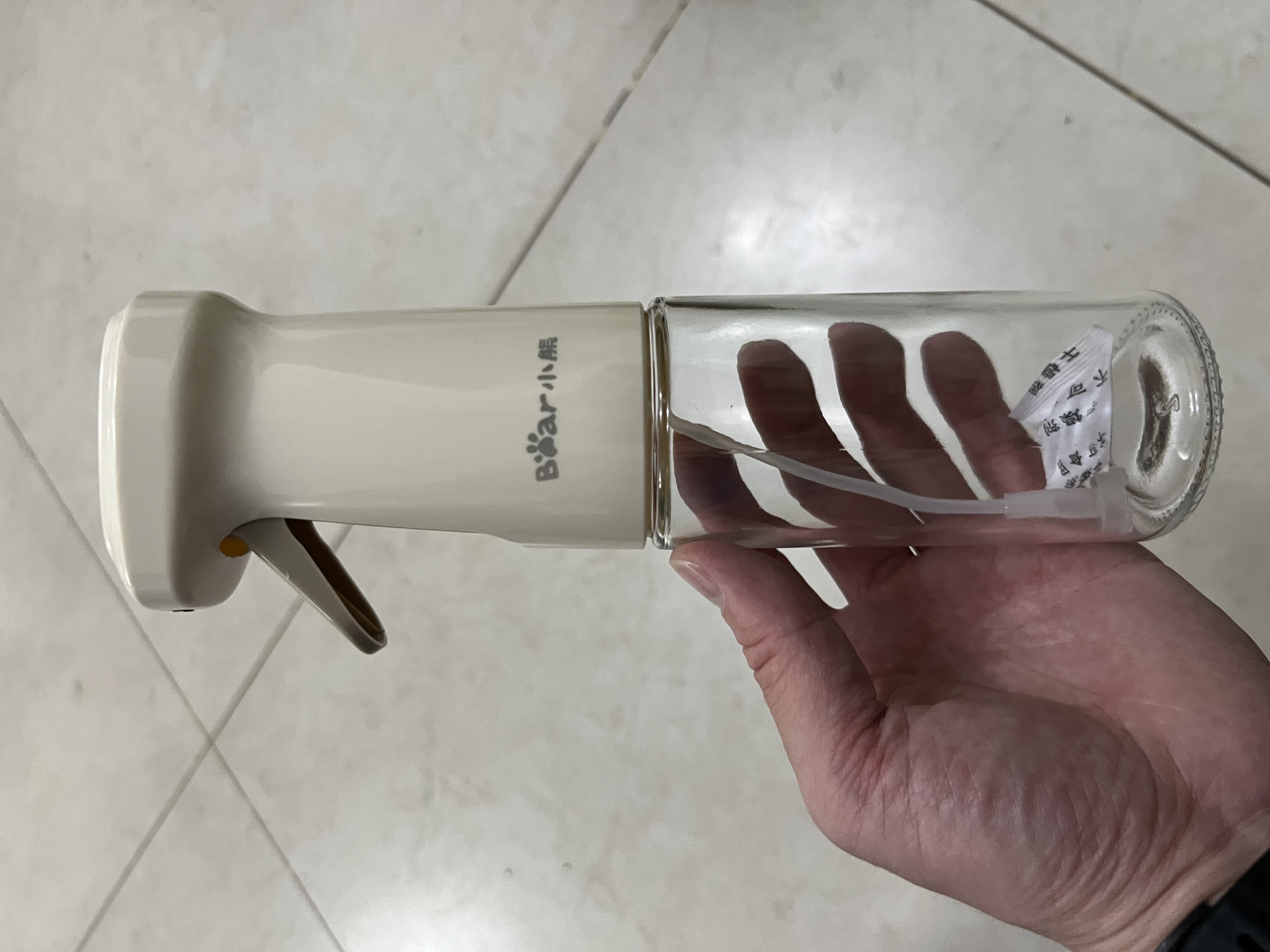 小熊（Bear）定量喷油壶 玻璃油壶罐食用油喷雾调料瓶油喷壶 CX-JW030 实拍图