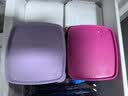 特百惠（Tupperware）冷藏800ml*4保鲜盒蔬菜水果收纳盒食品级密封冰箱储物盒 彩色盖 实拍图