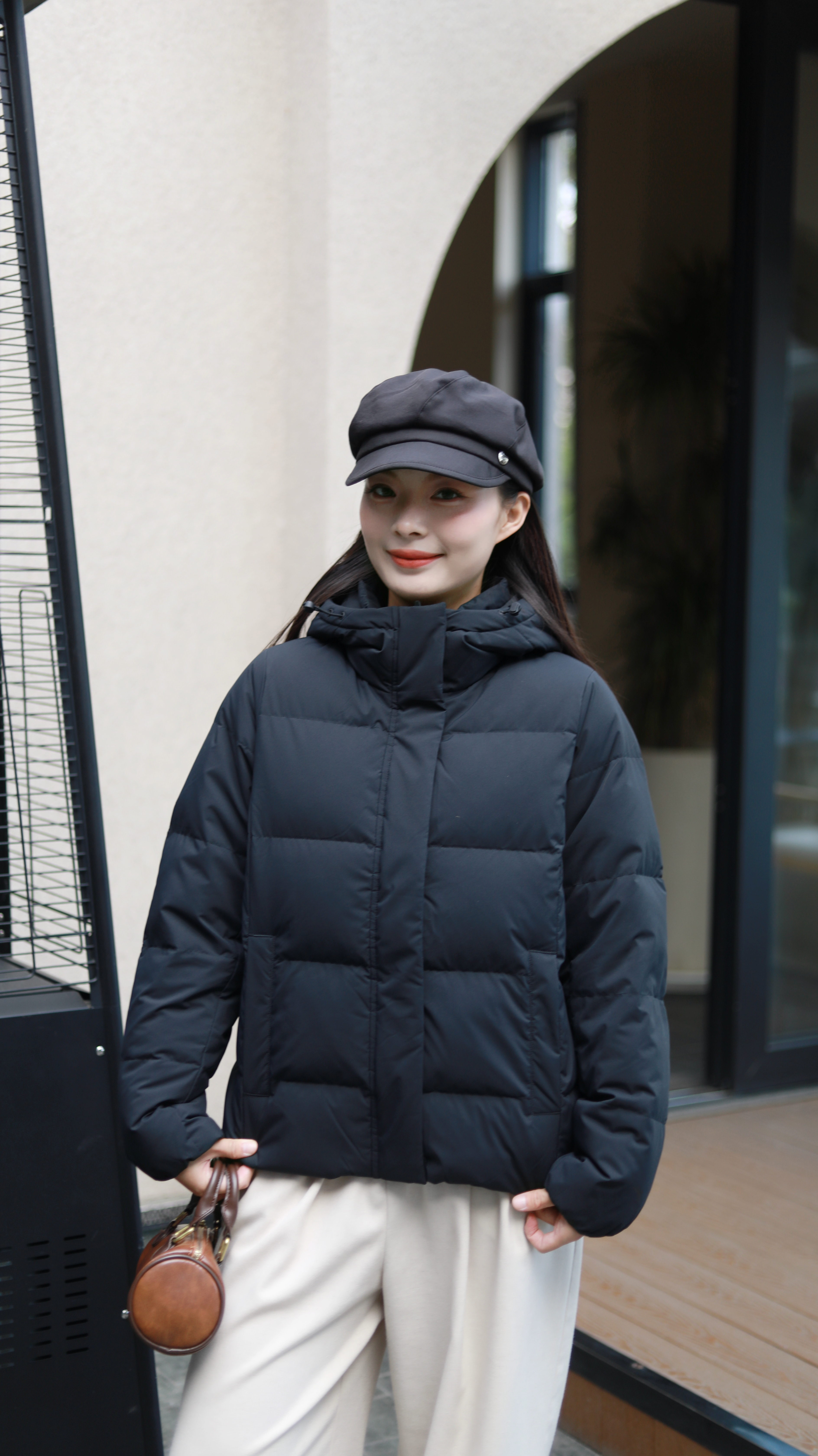 安踏面包羽绒服丨多彩短款羽绒服女士冬季新款防泼水保暖棉服 实拍图
