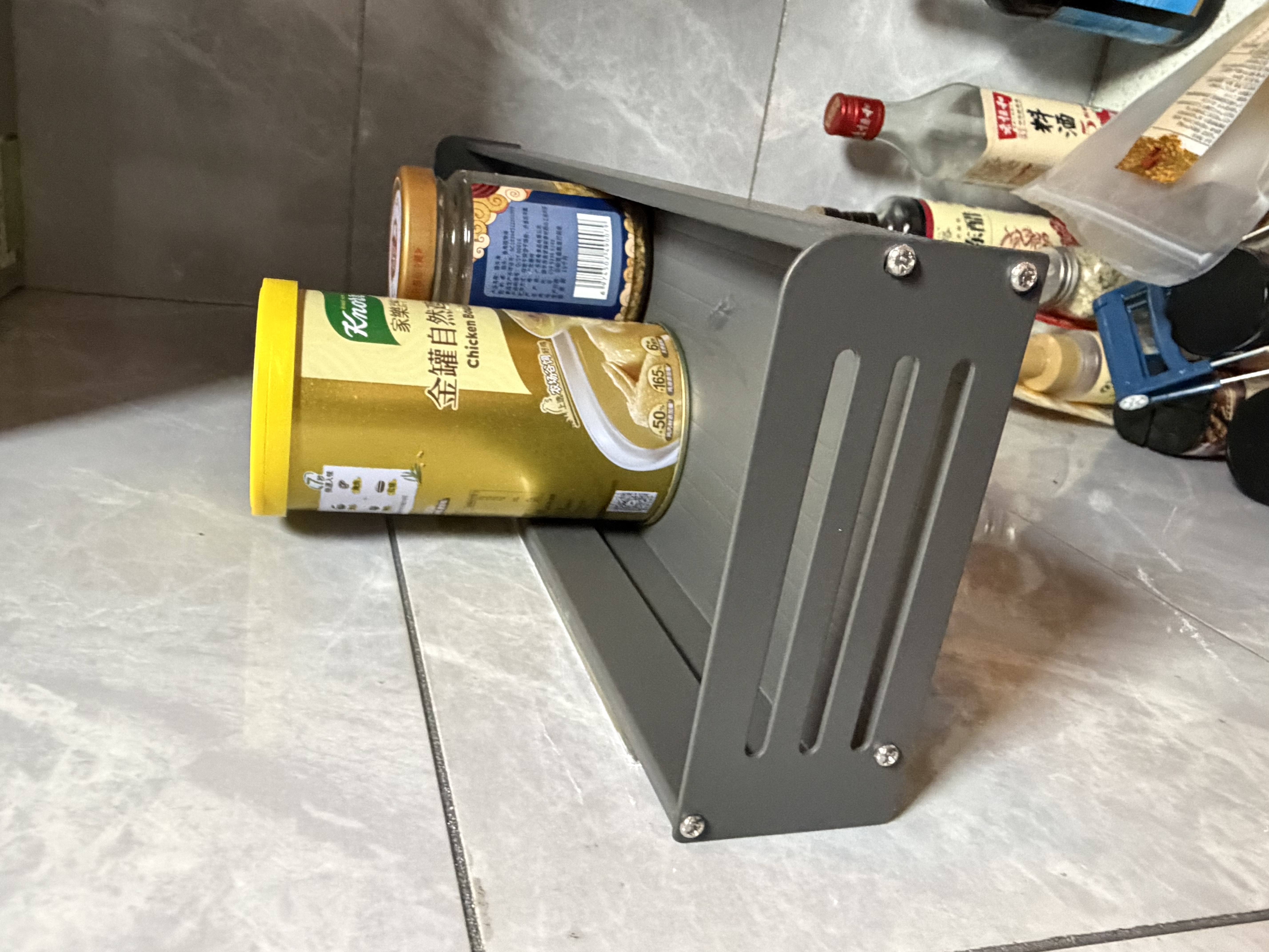 美厨（MAXCOOK）厨房调料架 多功能收纳置物架墙上壁挂式免打孔挂钩50cm MCZW8350 实拍图