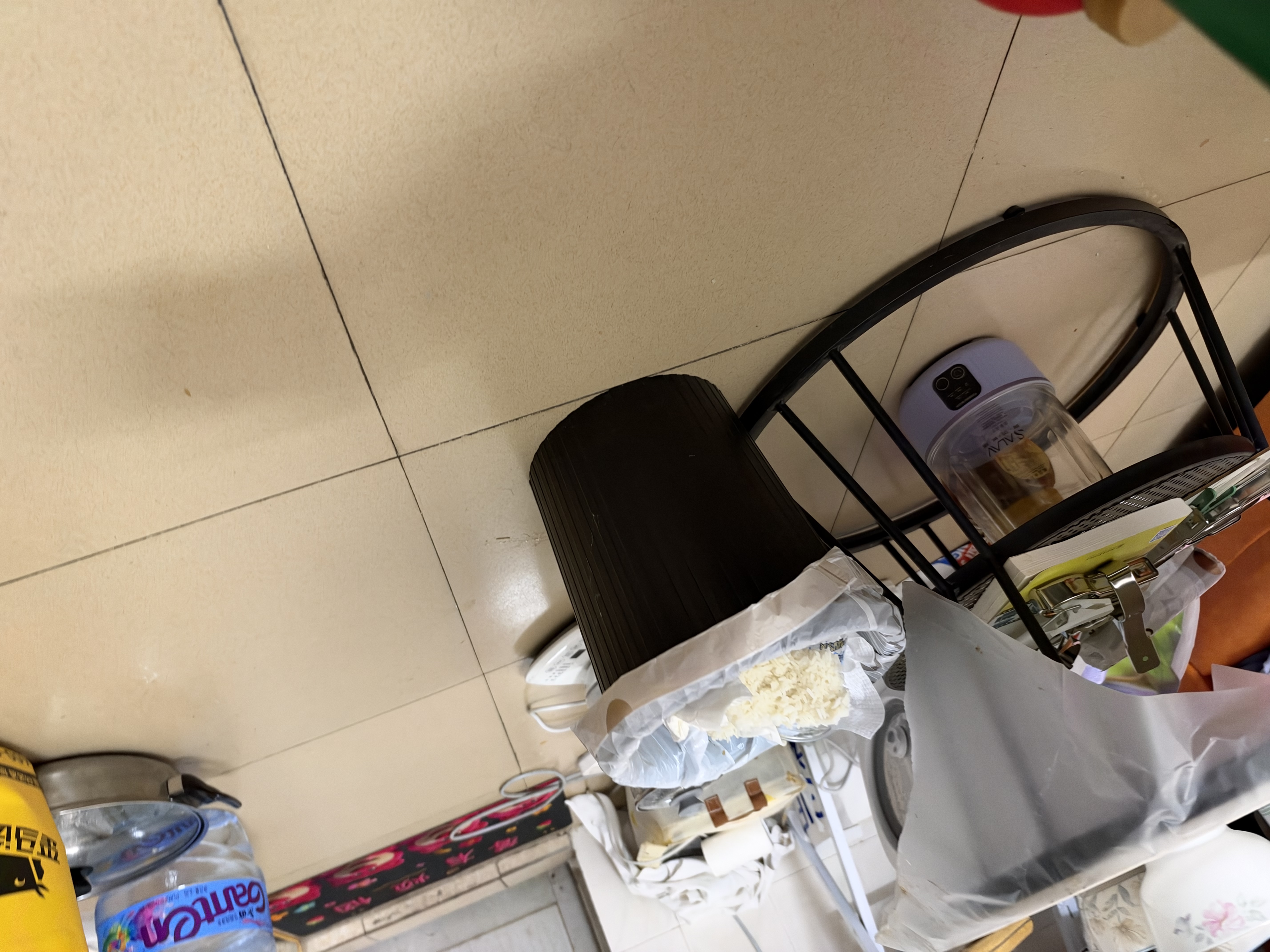 五月花压圈垃圾桶家用11L大容量黑色加厚桶身厨房厕所宿舍办公室垃圾桶 实拍图