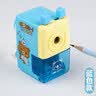 得力（deli）学生可自动进笔手摇卷笔刀削笔机/铅笔削笔器/削笔刀/转笔刀 开学文具考试儿童生日礼物男女孩蓝色 实拍图