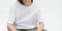 唐狮男女童短袖T恤纯棉夏装上衣儿童白t打底衫多色可选 白色 140 实拍图