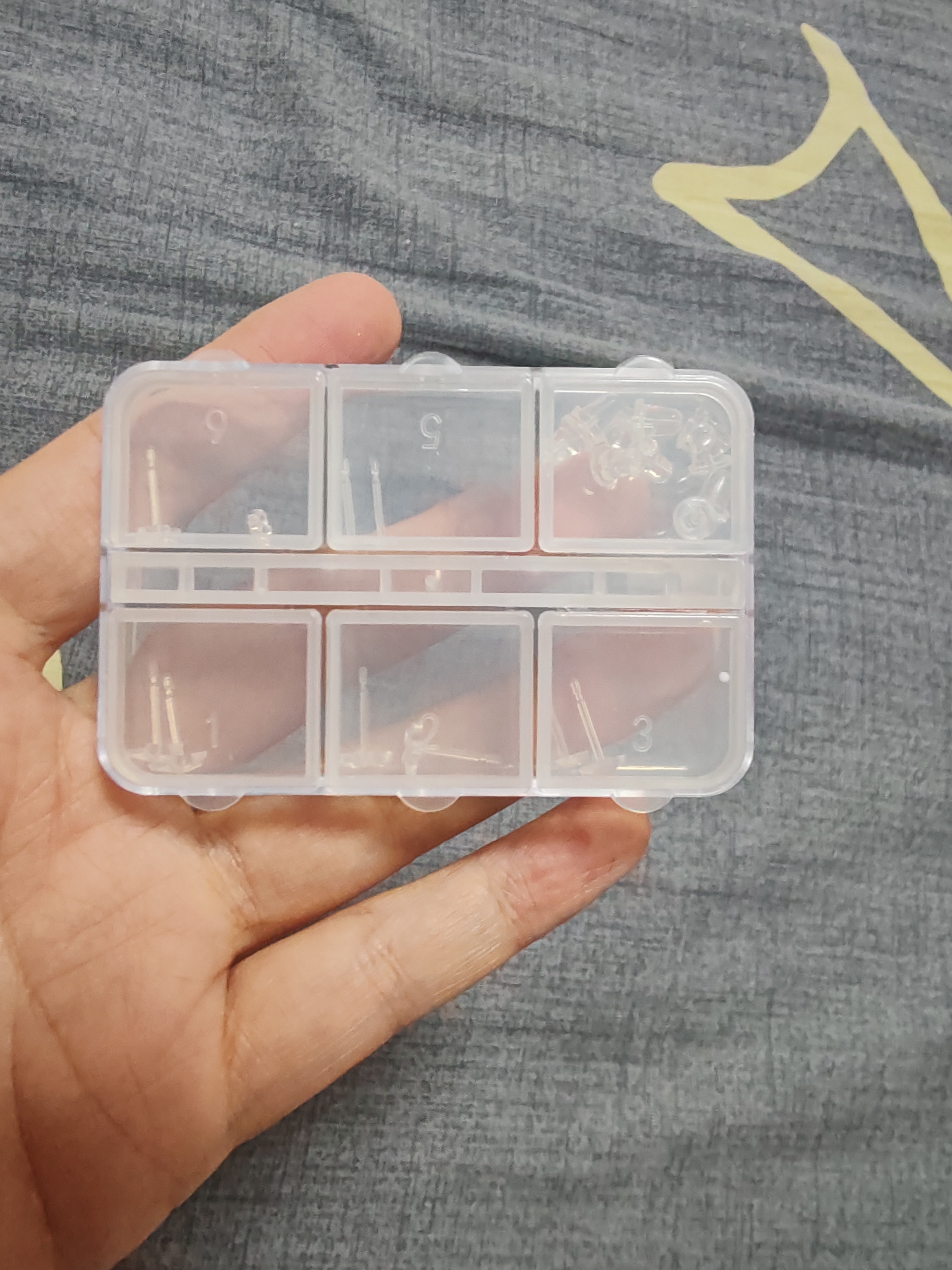KOOGIS树脂耳钉养耳洞透明耳棒隐形耳针耳棍耳堵硅胶塞非塑料防堵5对 实拍图