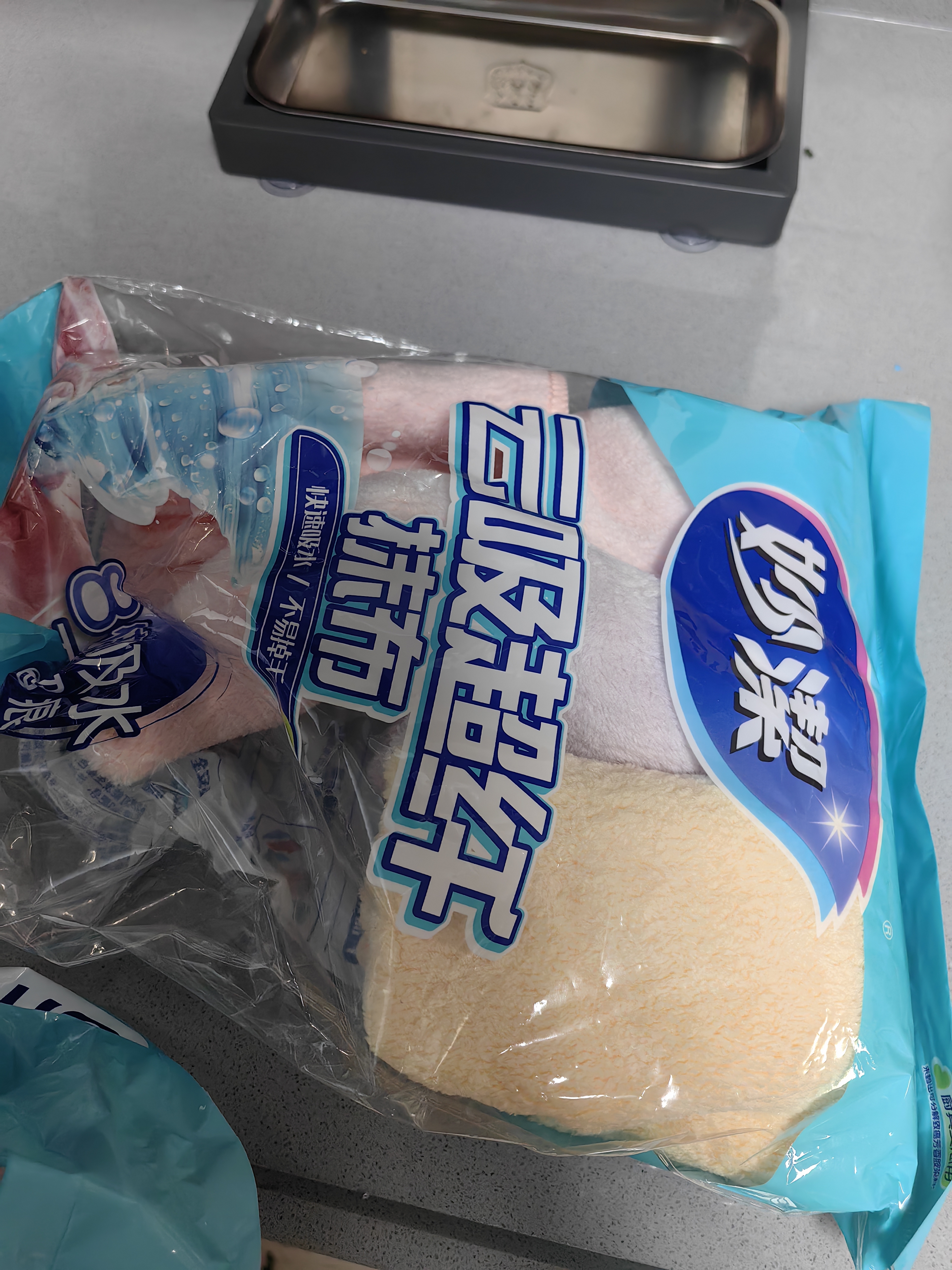 妙洁抹布30cm30cm6片 吸水去油不沾油厨房家用不易掉毛留痕洗刷碗布巾 实拍图