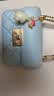 CHARLES&KEITH拼接菱格链条单肩斜挎小方包包女包生日礼物送女友CK2-80701360 CK2-80701360Sea Salt Blue海盐蓝 S 实拍图