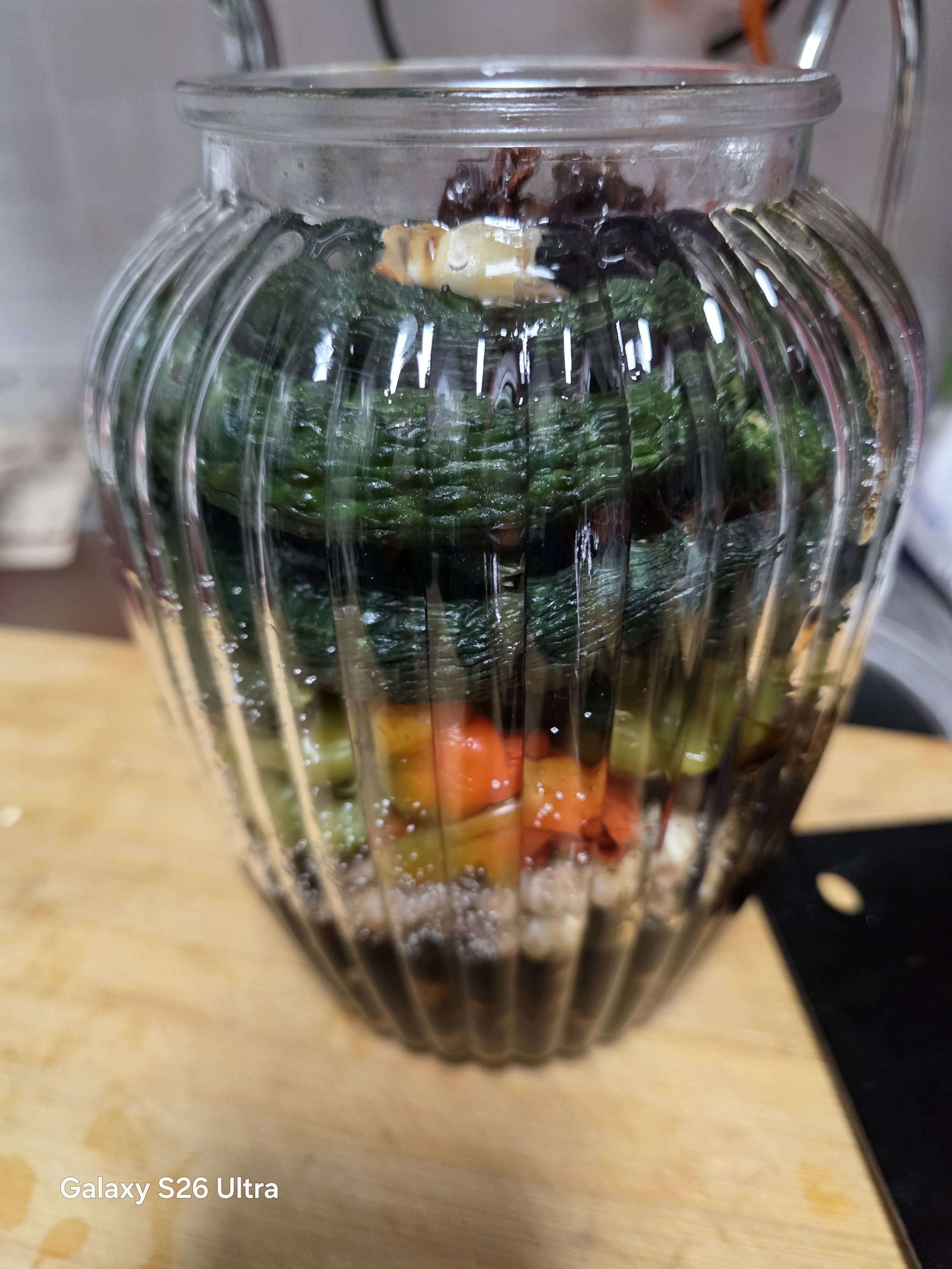 拜杰玻璃密封罐泡酒瓶子泡菜坛子茶叶罐干果零食储物罐泡菜坛两只装 实拍图