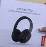 联想（Lenovo）【联想官方 京东自营】游戏耳机头戴式蓝牙无线超长续航电竞游戏fps吃鸡三角洲无畏契约EH140黑色 实拍图