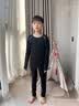 VICTORIATOURIST儿童跑步运动套装男女秋冬紧身保暖内衣健身篮球速干滑雪服两件套 实拍图