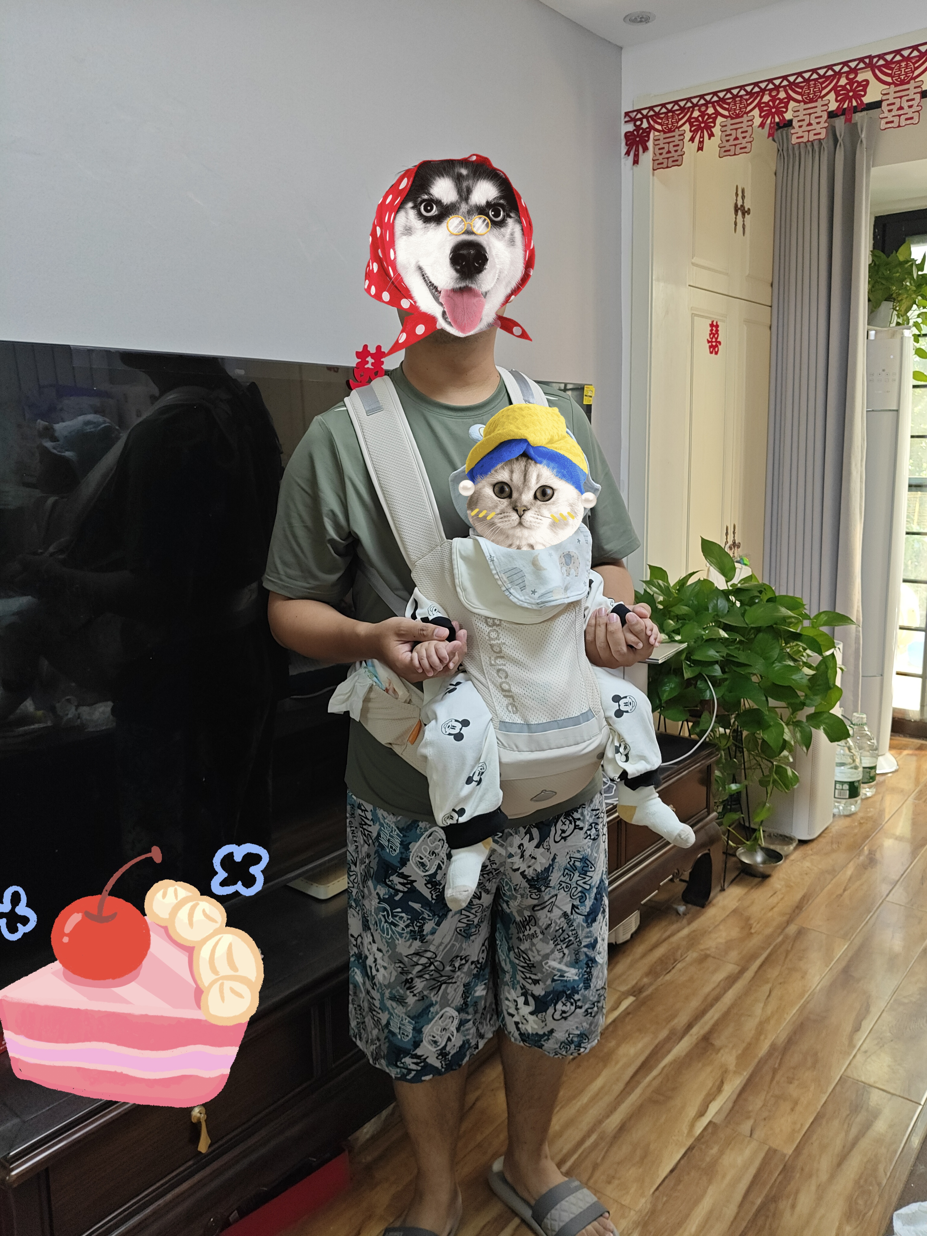 babycare多功能背带婴儿腰凳减震省力抱娃神器防滑轻薄透气款 云海米 26款 实拍图