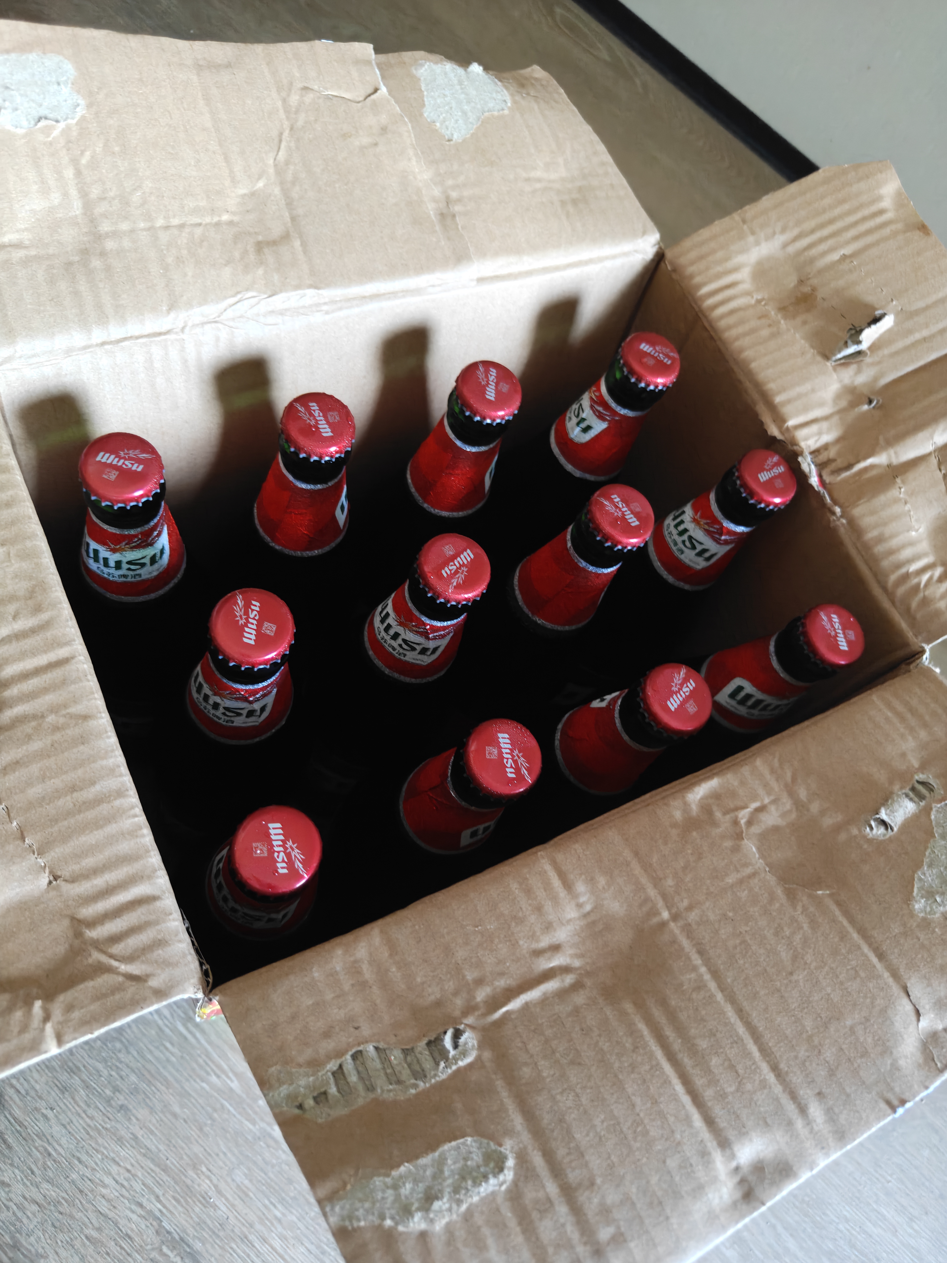 乌苏啤酒（wusu）大红乌苏620mL*12瓶 整箱装 烈性啤酒 聚会宴请京东自营 实拍图