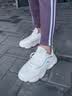 安踏喵喵鞋丨老爹鞋女鞋软底2026秋冬革面猫爪厚底增高潮流运动休闲鞋 草白灰/象牙白/磨砂蓝-3 37.5 实拍图