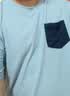 京东京造纯棉睡衣男士夏季短袖短裤套装10A抗菌26新款情侣家居服蓝色2XL 实拍图