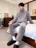 雪中飞珊瑚绒睡衣男士秋冬季2026年新款加绒加厚法兰绒家居服套装可外穿 NSJLY-KS17青瓦灰雪花绒K字标男 【柔软抗静电】 L -170/88A 【建议100-130斤】 实拍图