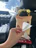繁夏可爱卡通创意车载纸巾盒汽车家用挂式抽纸袋车内装饰纸巾挂袋防潮 实拍图