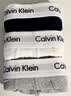 Calvin Klein内衣男士三条装ck低腰舒适棉质透气贴身防夹臀四角裤平角内裤男 U2664998-太空黑/月光白/椰青灰 3条 M 实拍图