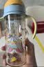 贝亲（Pigeon）防胀气 自然成长翻盖直饮吸管 大童奶瓶330ml 马戏团 18月+ AA279 实拍图
