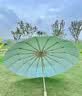 京东京造 小布丁太阳伞女防紫外线便携五折遮阳伞防晒晴雨折叠伞蓝 实拍图