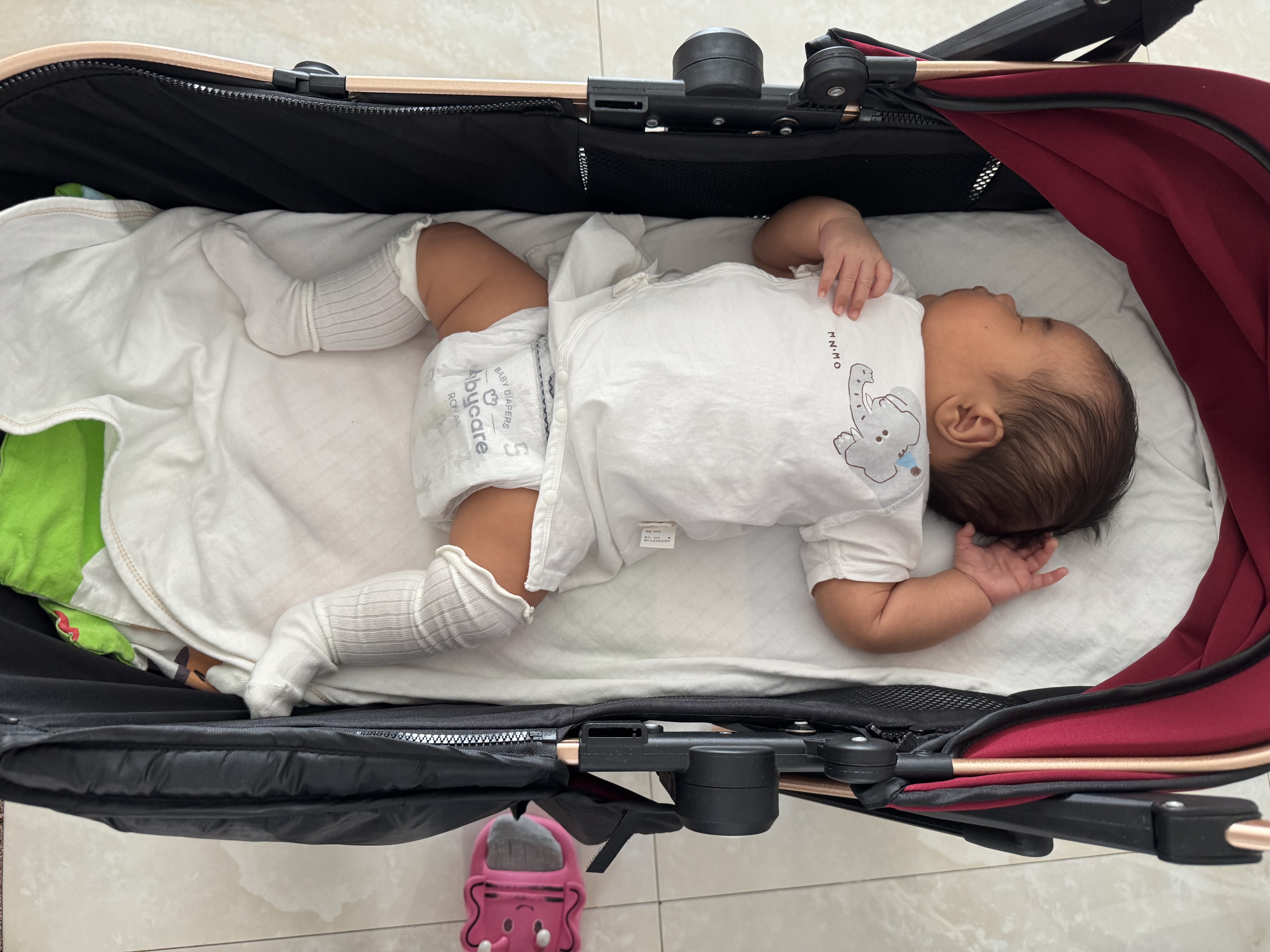 尼多熊儿童袜子春秋季10A类婴儿长筒袜0到3个月宝宝新生儿过膝袜长袜子 实拍图