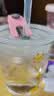 富光玻璃杯家用儿童牛奶杯子带刻度吸管水杯 宝宝冲泡奶粉杯带把手 实拍图