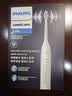 飞利浦（PHILIPS）声波电动牙刷钻石3系 5倍洁齿5种模式 洁净亮白2刷头保价双11 生日礼物送男士/女友 HX5181/01白 实拍图