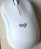 罗技（Logitech）M221 轻音鼠标 无线鼠标 办公鼠标 对称鼠标 带无线微型接收器 米白色 实拍图