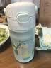 膳魔师（THERMOS）儿童保温杯316l不锈钢水杯宝宝喝水杯子吸管杯350ml带杯套TCKL 实拍图