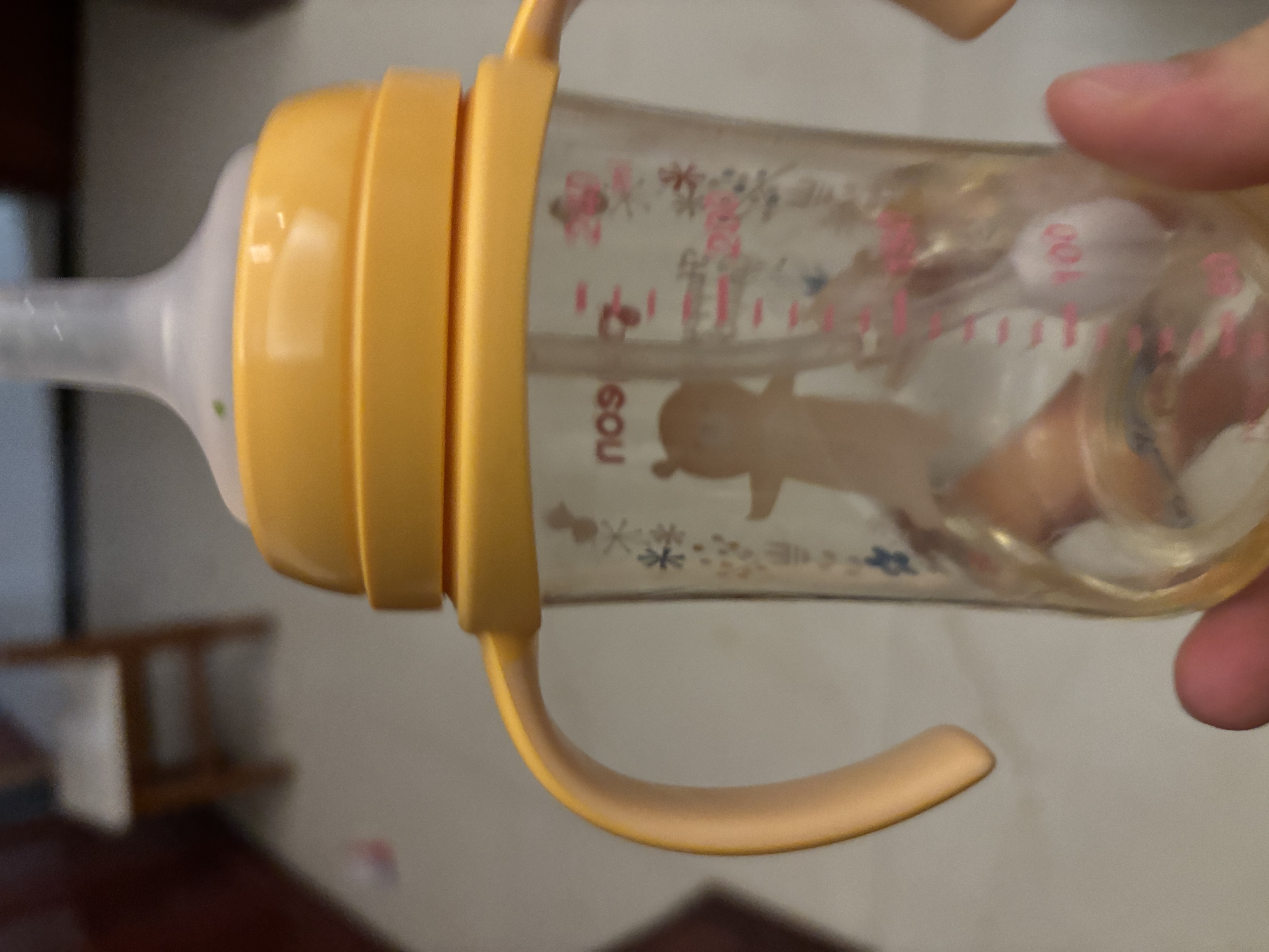 贝亲（Pigeon）贝亲 自然离乳PPSU重力球吸管奶瓶240mL 跳跳乐 6月+ AA254 实拍图