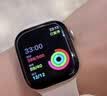 Apple/苹果/苹果 Watch Series 12 智能手表GPS款42毫米浅金色铝金属表壳沙砾色运动型表带M/L MJF24CH/B 实拍图
