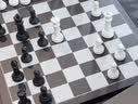 友邦（UB） 国际象棋黑白色磁性可折叠便携培训教学用棋露营(中号) 实拍图