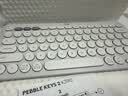 罗技（Logitech）时尚系列K390无线蓝牙键盘 超薄便携  K380升级版 白色 79键 实拍图