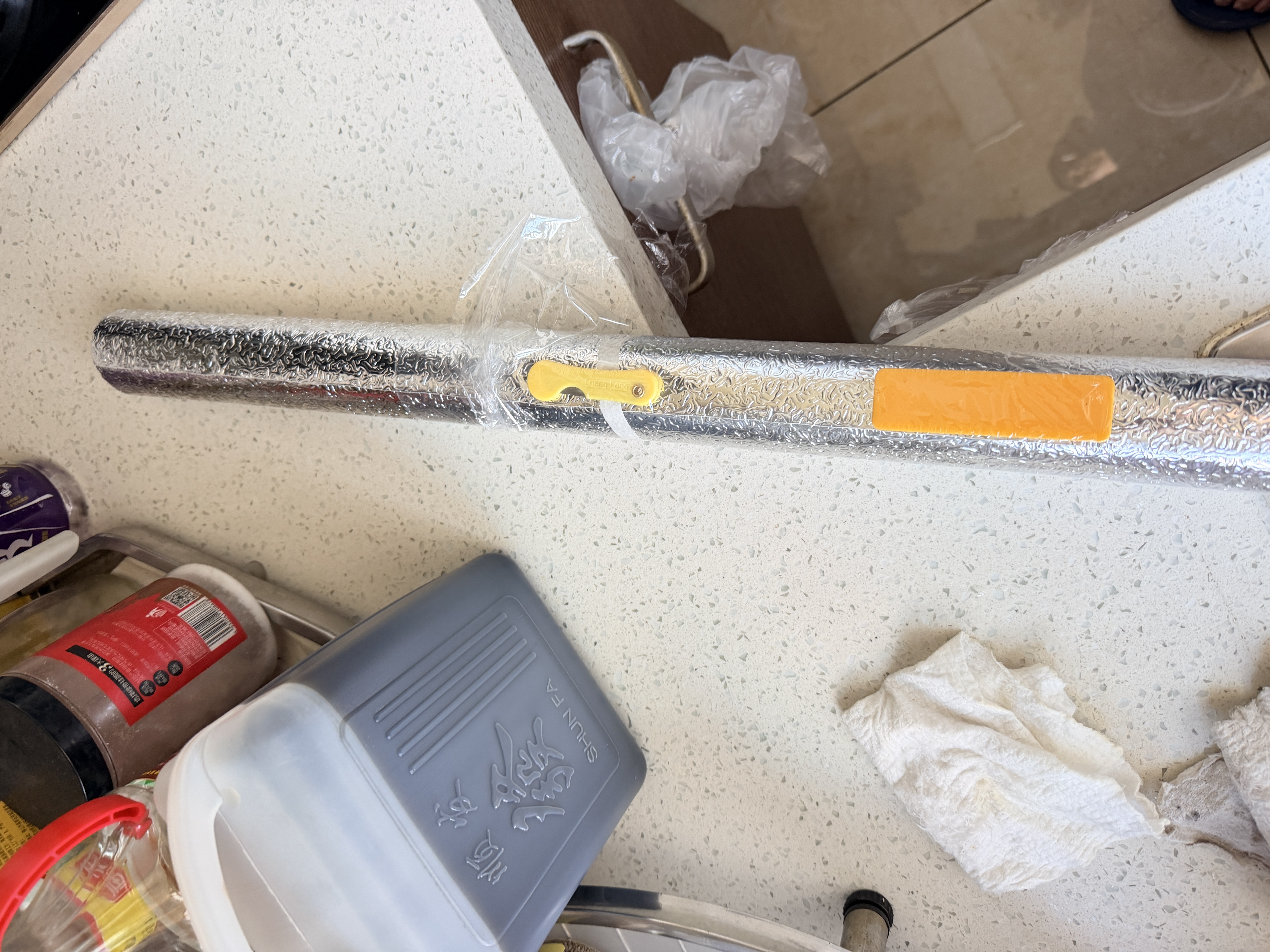 金隆兴防油贴铝箔厨房防油贴纸0.6*5米橱柜防水耐高温防潮灶台面保护膜 实拍图