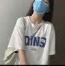 娇茹妮 美式高街大码宽松短袖t恤女宽松韩版ins原宿风hiphop半袖港味复古chic上衣 白色（高品质棉） 3XL(150—170斤） 实拍图
