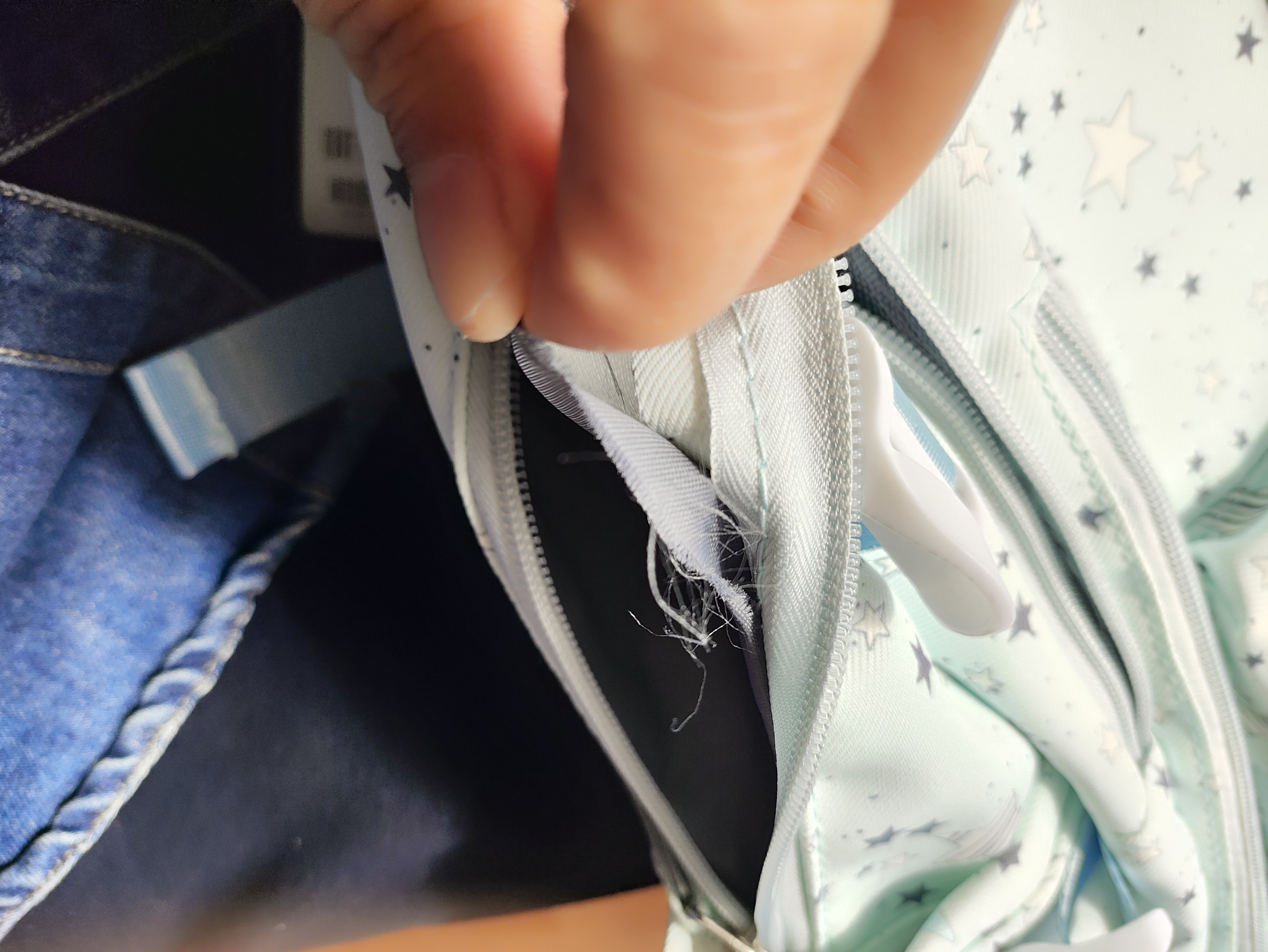 361°书包女生初高中生大容量双肩包轻便减负高颜值背包休闲百搭旅行包 满天星蓝 【单独书包】 实拍图