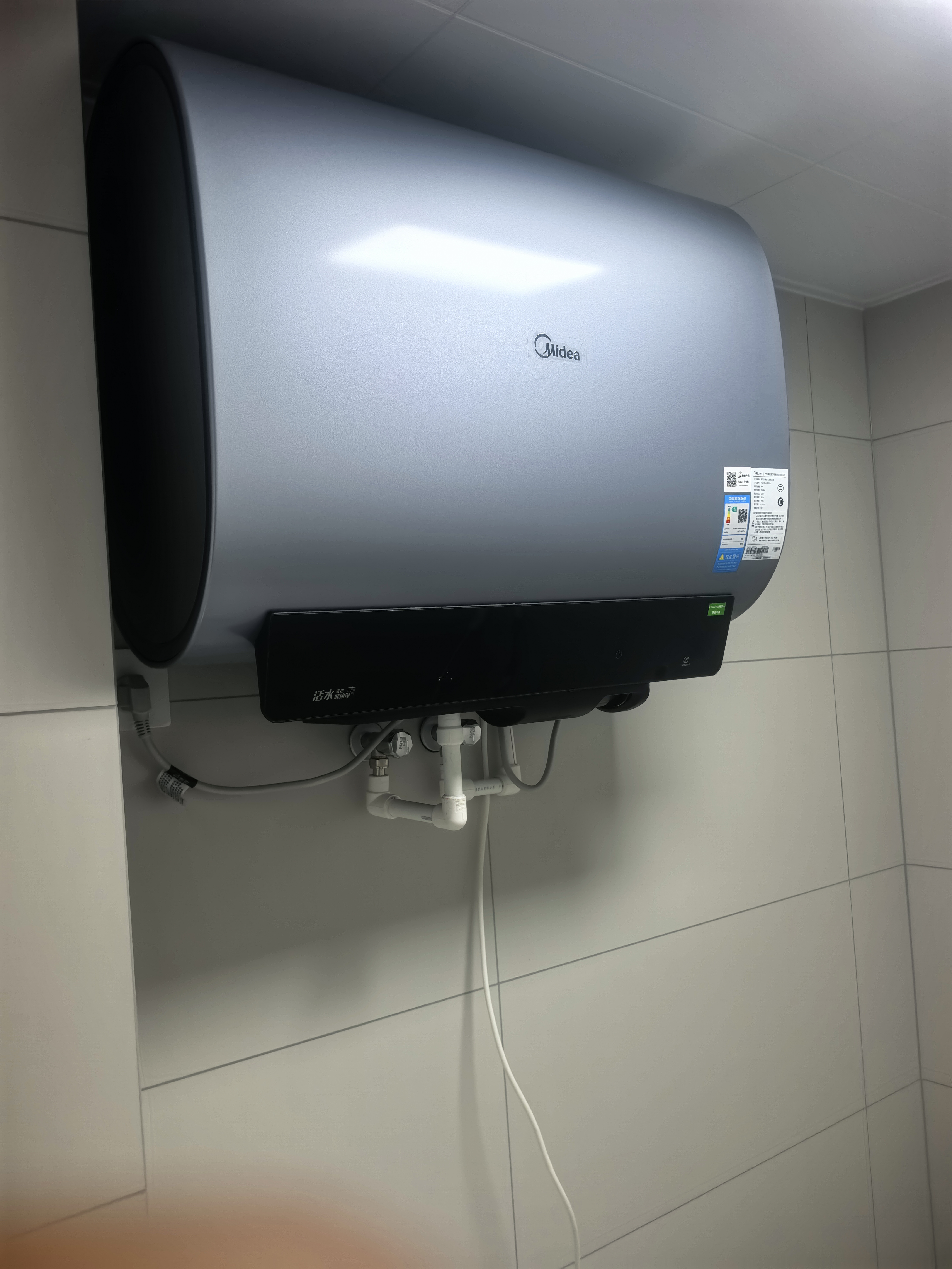 美的（Midea）【小西梅2.0】无镁棒星钻胆旗舰机皇AK8EPro电热水器净滤小白瓶四重净化60L扁桶3300W国家补贴15% 实拍图
