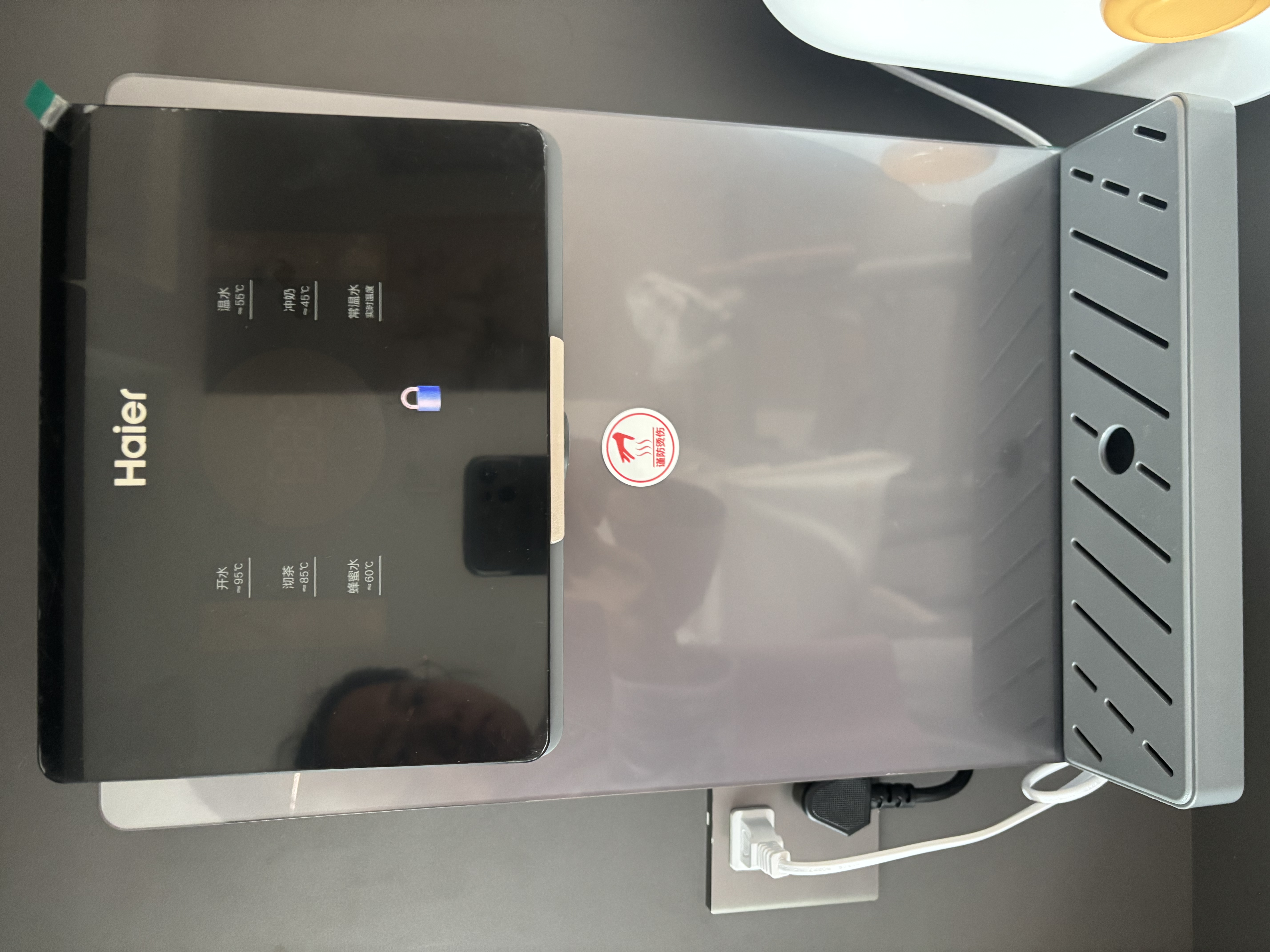 海尔（Haier）净水器家用厨下1200G流速母婴RO反渗透直饮净水机加热一体机餐边柜壁挂式管线机接自来水全屋套装 炫彩大屏管线机+TOP净水器 实拍图