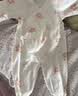 童泰婴儿连体衣春秋季纯棉新生儿衣服宝宝蝴蝶爬服和尚服杏色59cm 实拍图