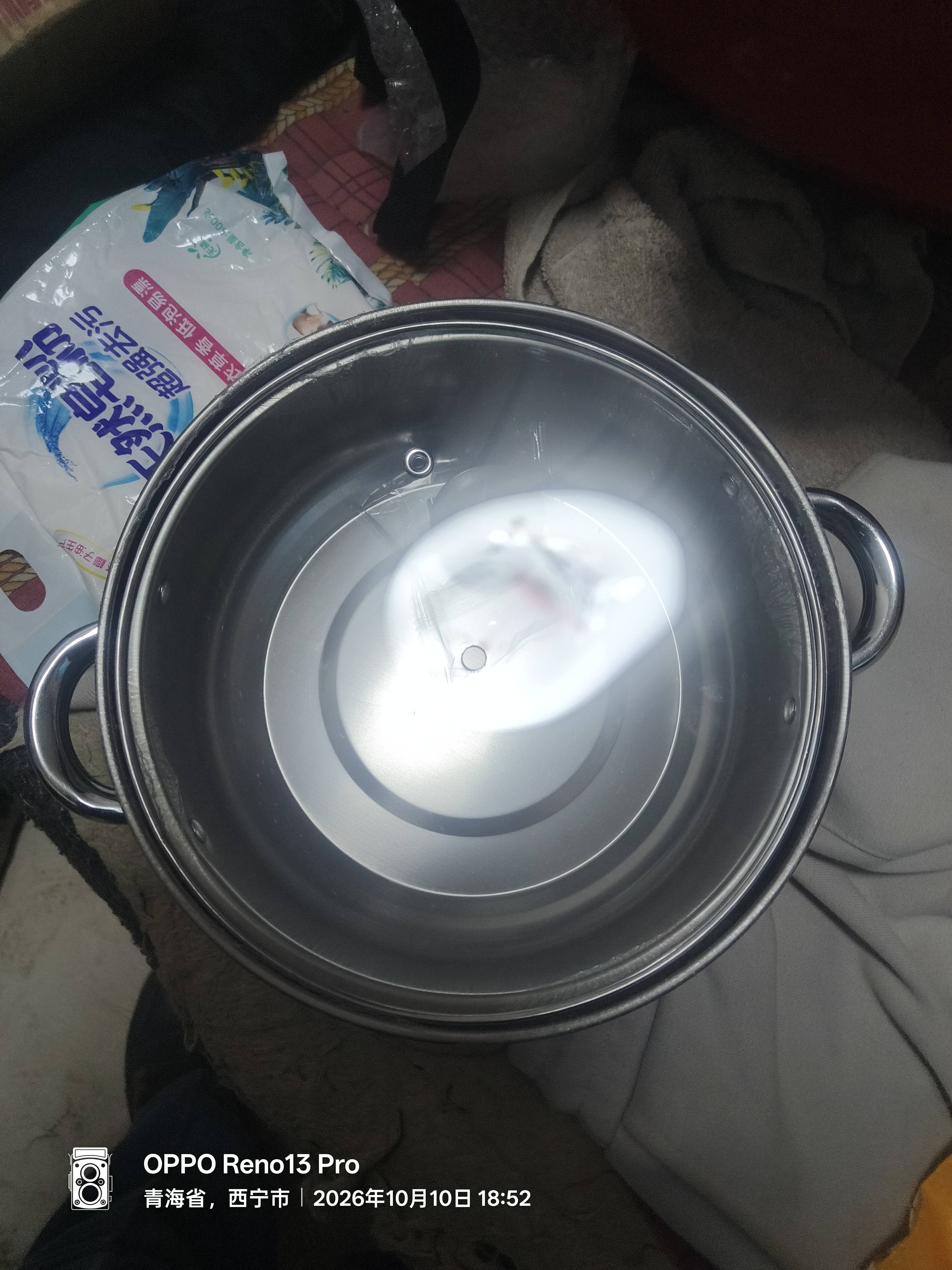 不锈钢汤锅家用特厚蒸锅一体电磁炉煲汤炖锅煮粥锅燃气双耳锅 24CM【带盖】组合加厚底 实拍图