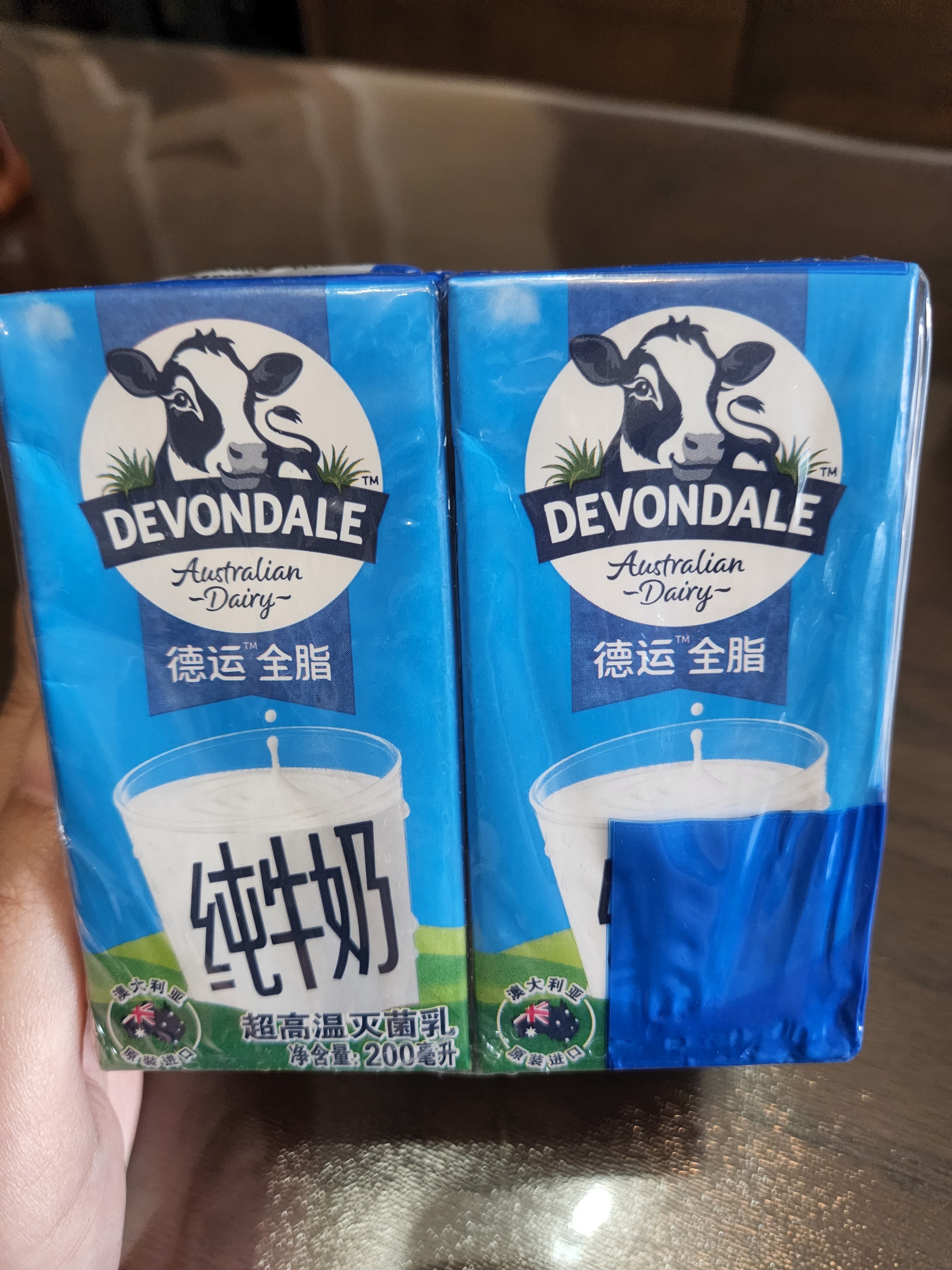 德运（Devondale）全脂纯牛奶200ml*24盒/箱装 澳洲原装进口高钙 早餐奶 实拍图
