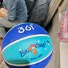 361°篮球儿童中小学生训练室内外耐磨5号橡胶玩具篮球赠打气筒 蓝色 实拍图