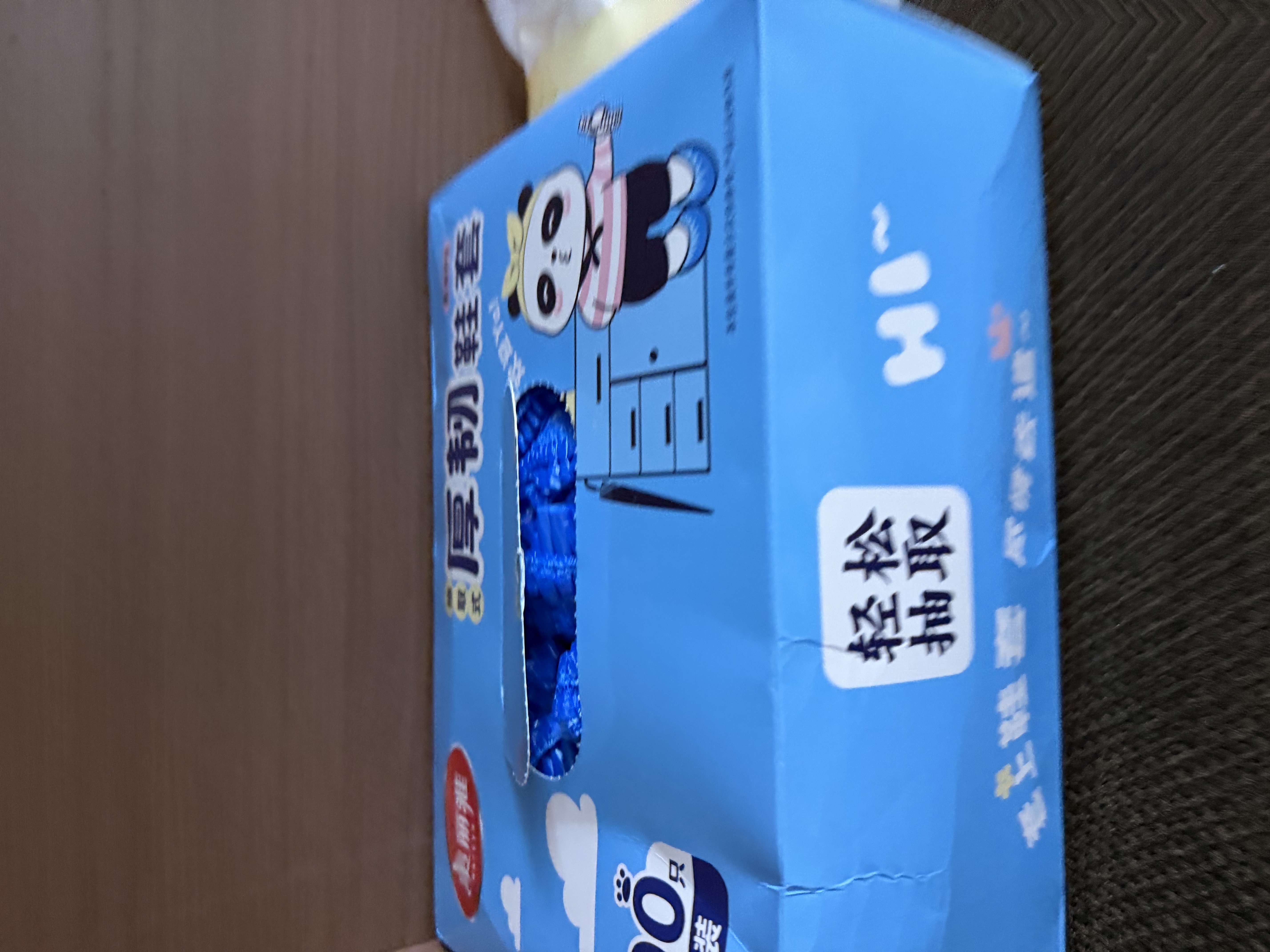 美丽雅鞋套一次性加厚室内客人家用车间机房鞋套耐磨加大盒装抽取式脚套 实拍图