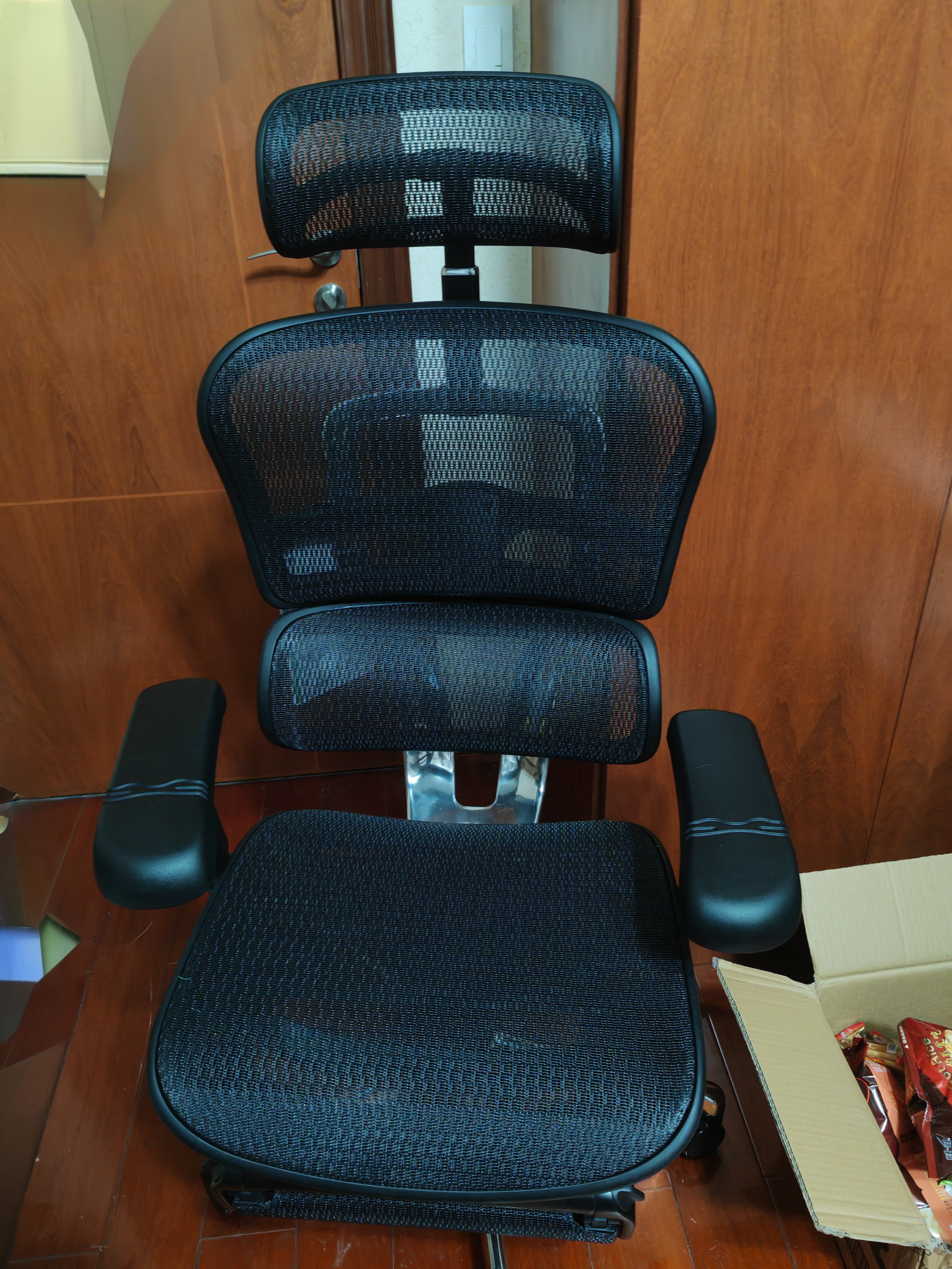 Ergonor保友金豪b雄鹰/悦动 人体工学椅 电脑椅电竞椅办公椅子可躺座椅 黑色网+躺舒宝 实拍图