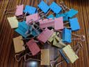 晨光(M&G)文具 【超级爆款】3#32mm 24只/罐 彩色长尾夹 经济型办公燕尾夹 ABS916J3 实拍图