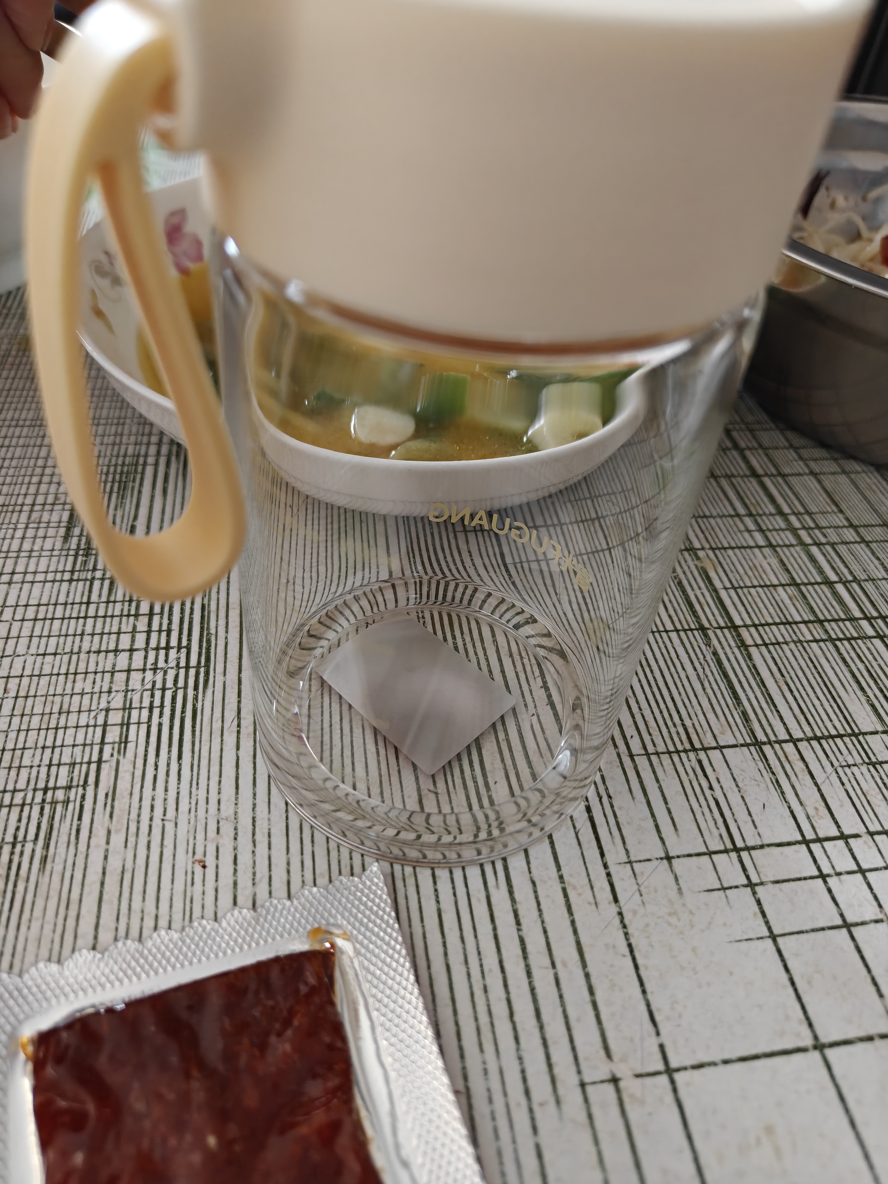 富光玻璃杯高硼硅玻璃水杯子女生便携牛奶咖啡刻度高颜值茶杯330ml 实拍图