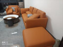 俪莎公馆（LYSAGUN） 沙发现代轻奢头层真皮沙发客厅小户型意式极简一字型直排沙发 1.05米单人位 多人位 【进口纳帕超纤】乳胶升级 实拍图