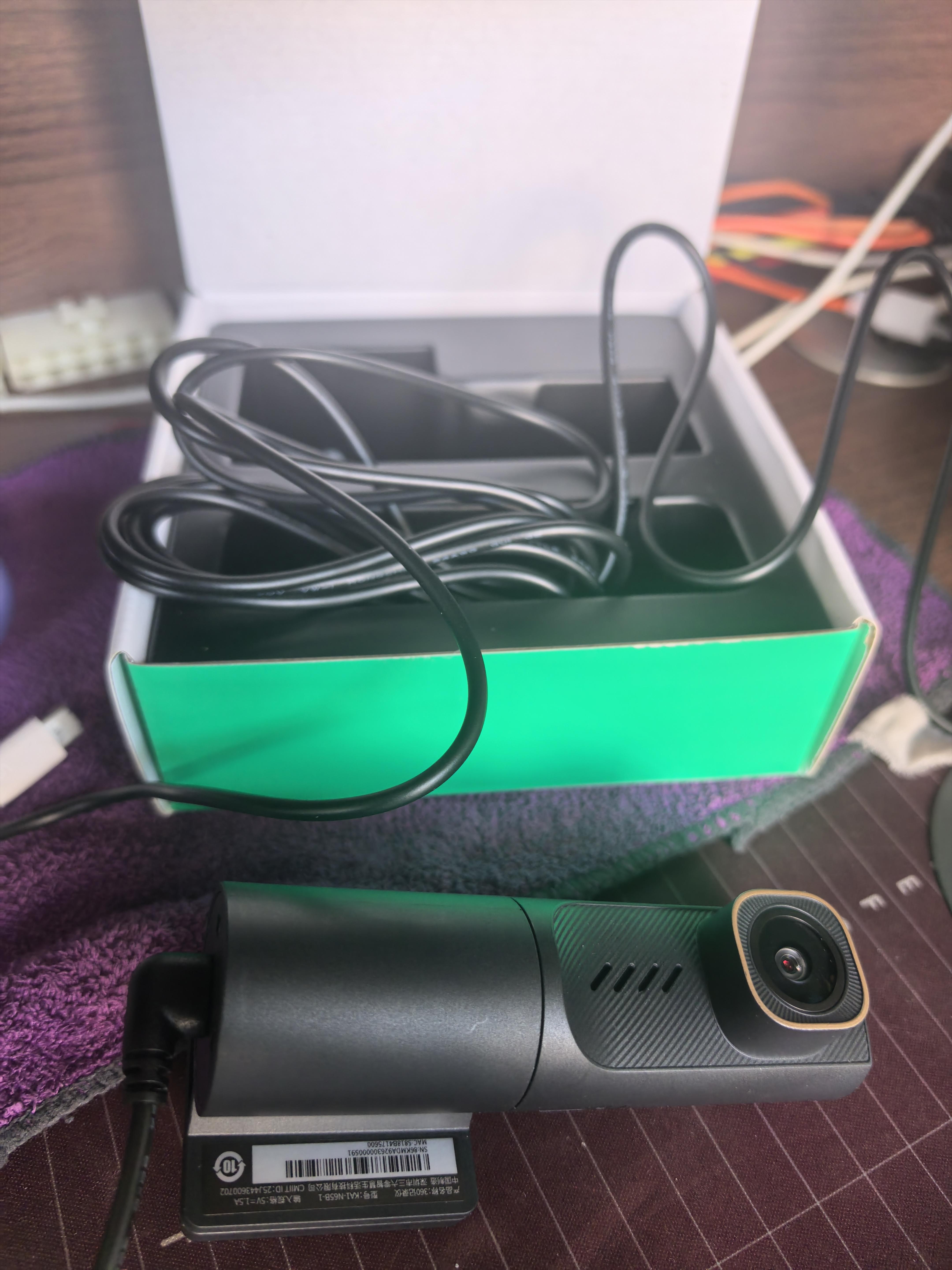 360AI行车记录仪K380 4K 星光夜视 超高清录像 智能车载隐藏式 实拍图